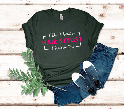 Image of Hair Stylist Mom Gift - Perfect Hairdresser Shirt for Proud Parents