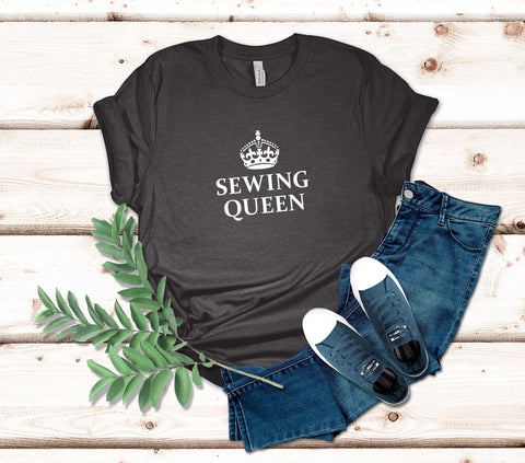 Image of Sewing Queen T-Shirt | Perfect for Sewing Lovers