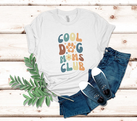 Image of Dog Mom Shirt for Women - Cool Mom Club T-Shirt for Dog Lovers