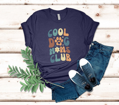 Image of Dog Mom Shirt for Women - Cool Mom Club T-Shirt for Dog Lovers